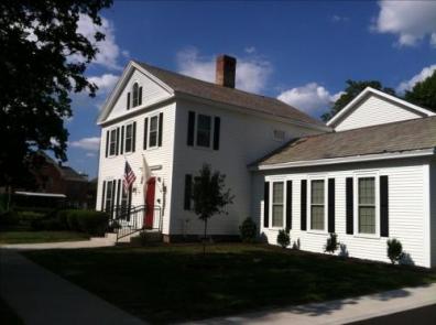 Westfield's "Our House". A bright white historic home that was converted to housing for homeless youth.