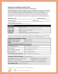 MAHT CPA Reporting Form