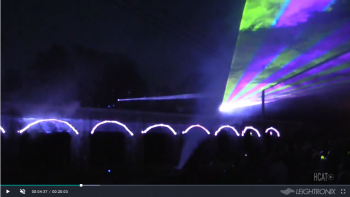 Laser Light Show at 8 Arch Bridge