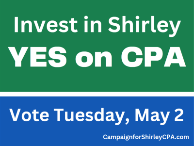 Shirley CPA Campaign Sign