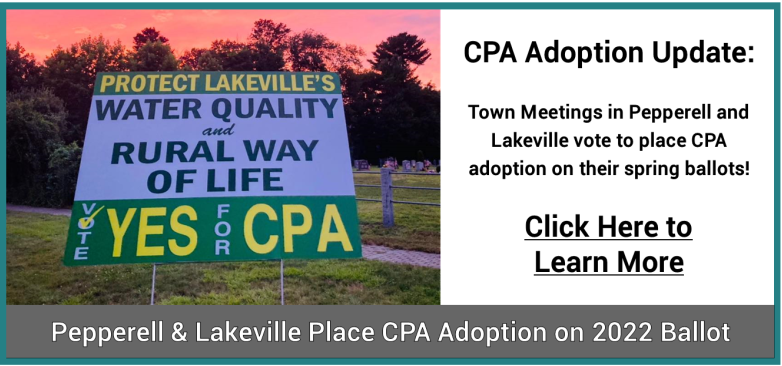 CPA Adoption Update: Pepperell & Lakeville Both Place CPA on 2022 Ballot