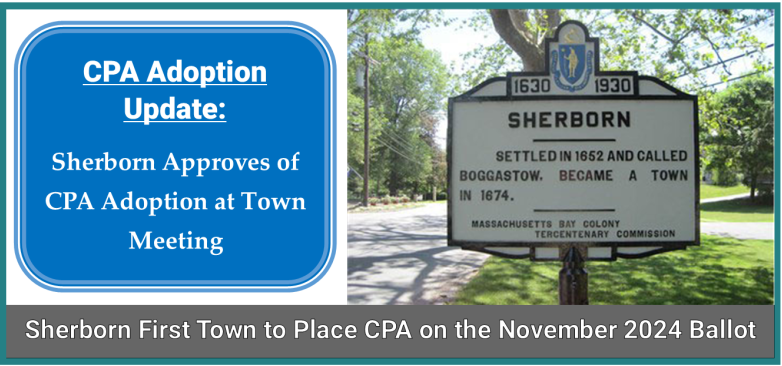CPA Adoption Update: Shelburne Votes to Place CPA on November Ballot