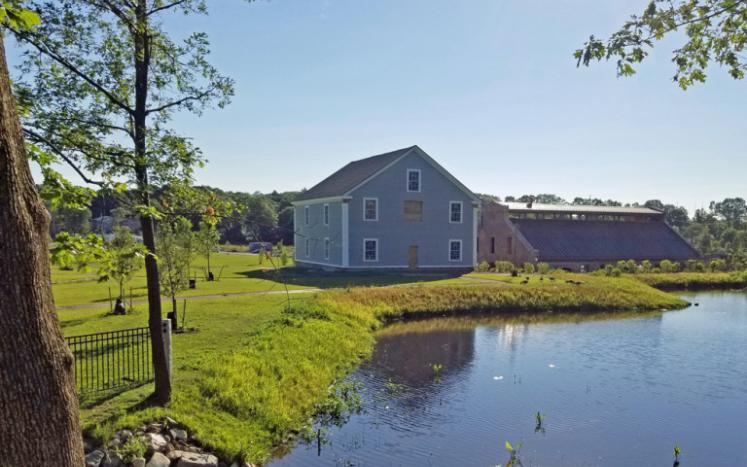 Canton, Paul Revere Heritage site, barn and mill restoration under way, summer 2018, taken from a Canton Citizen article